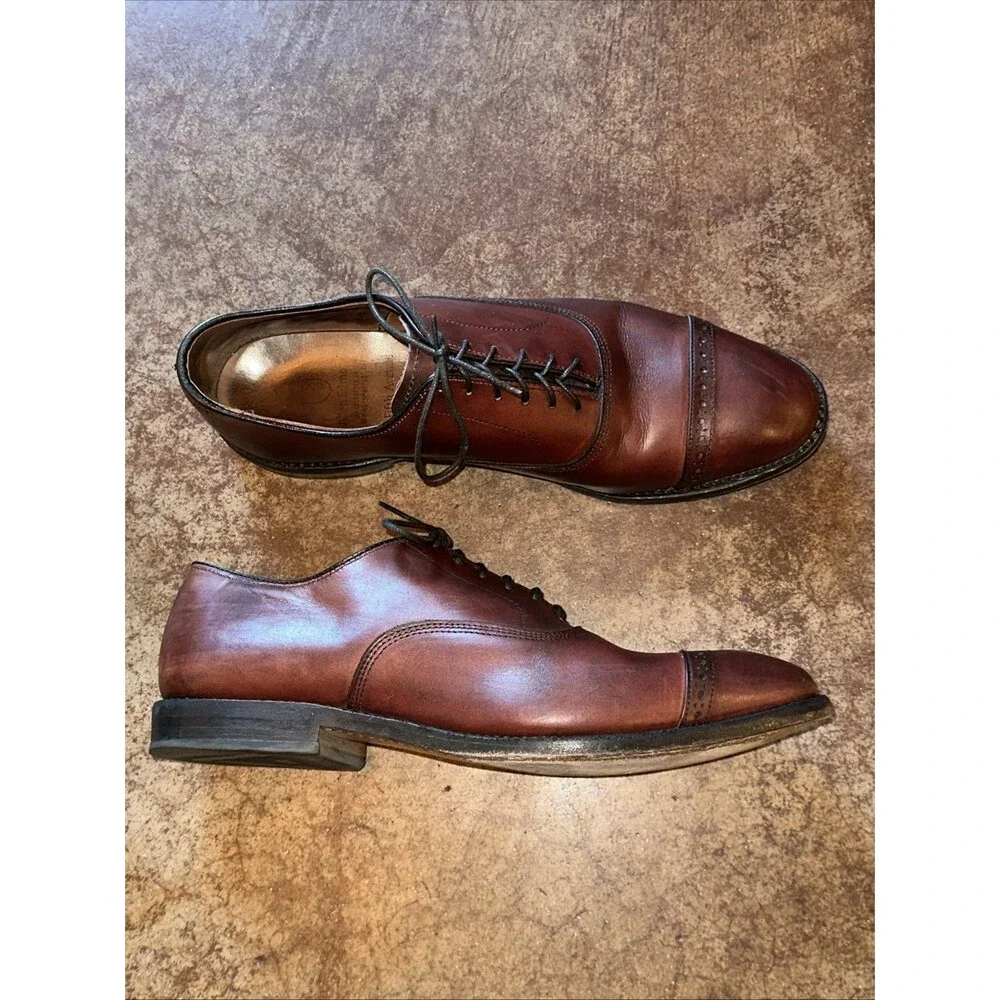 Allen Edmonds Fifth Avenue Merlot 9.5 D Men’s Cap Toe Dress Shoes USA